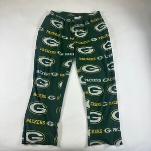 NFL Green Bay‎ Packers Fleece Pajama Pants Lounge Sleepwear Size L